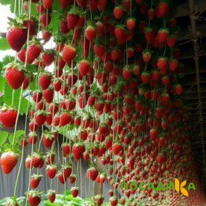 Клубника ампельная Анастасия купить по цене от 370р. в интернет-магазине «Посадика» с доставкой почтой в в Кораблиное и по всей России – [изображение №1].